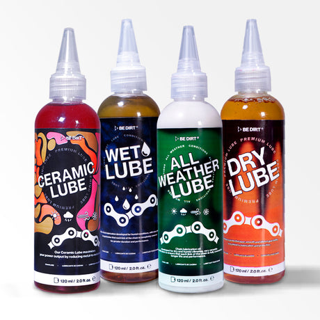 MIX_LUBE_X4_120_ML_DRY_LUBE_LUBRICANTE_CLIMA_SECO_CADENA_ALL_WEATHER_LUBE_LUBRICANTE_TODO_CLIMA_CADENA_WET_LUBE_LUBRICANTE_CLIMA_HUMEDO_CADENA_CERAMIC_LUBE_LUBRICANTE_CERAMICO_ALTO_RENDIMIENTO_CADENA_BE_DIRT_BEDIRT_BICICLETA_BICI_MOTOCICLETA_MOTO_DEPORTE_CICLISMO_BTM_RUTA_ENDURO_LIMPIEZA_LIMPIO_LIMPIADORES